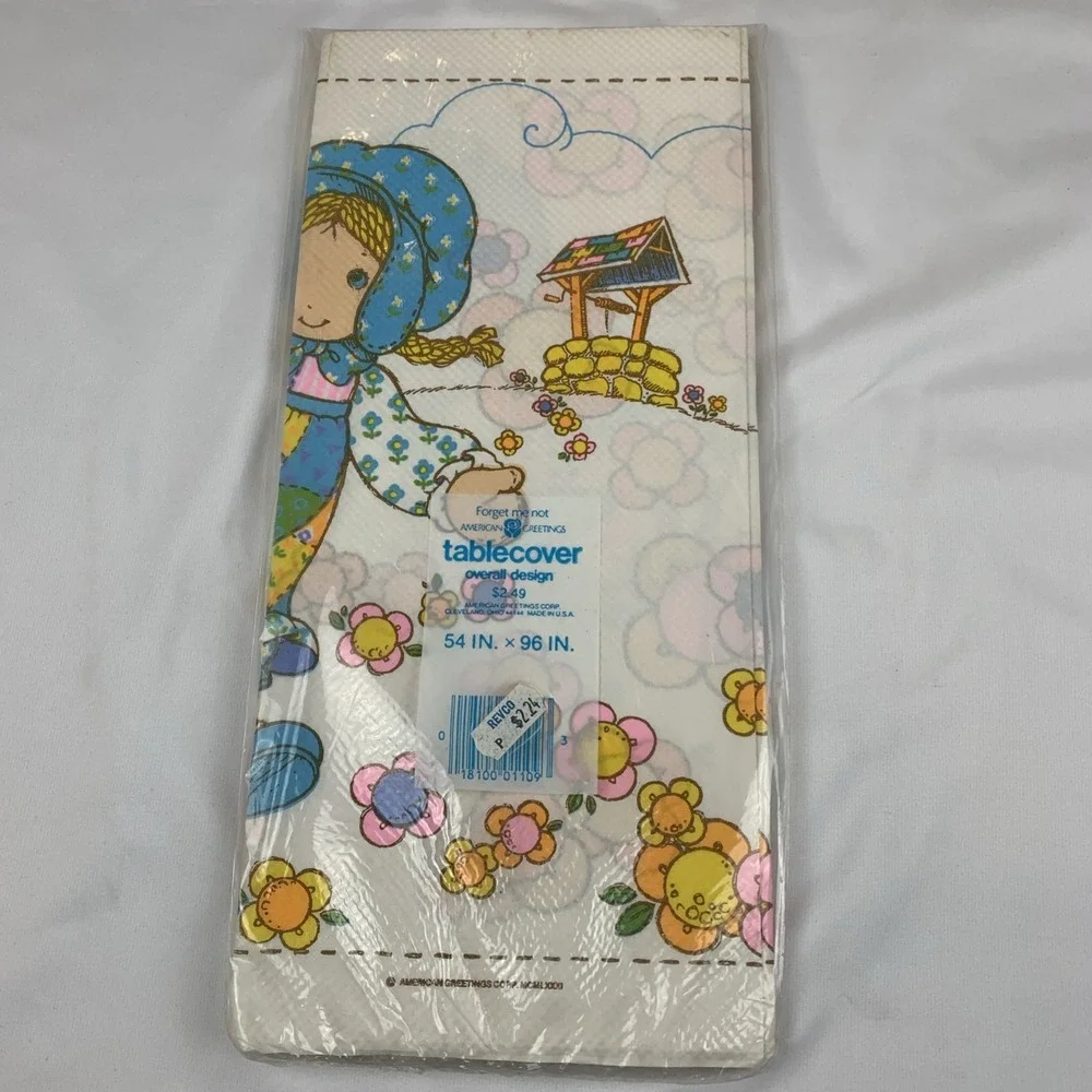 Vtg Holly Hobbie American Greetings Tablecover Made In USA NIP